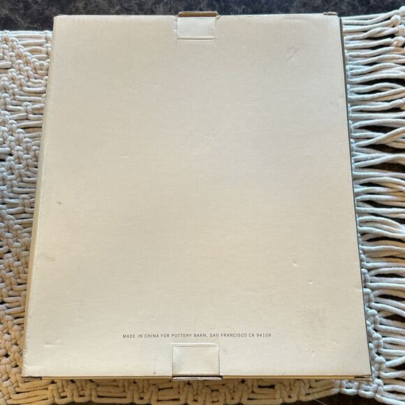 New Pottery Barn Polished Silver & Red Grosgrain Frame‎ Displays 5 X 7 Photo - Picture 6 of 6